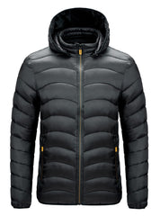 Casual warm hooded cotton coat