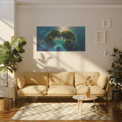 Leinwand: Insel Art