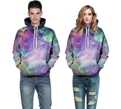 Pale Purple and Green Hoodie