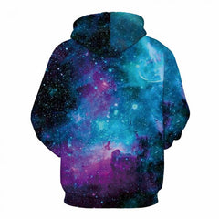 Blue and Pink Galaxy Hoodie