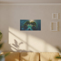 Leinwand: Insel Art