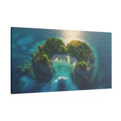 Leinwand: Insel Art