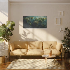 Leinwand: Weltkarte