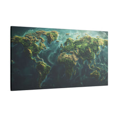 Leinwand: Weltkarte