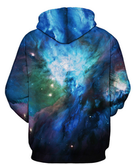 Teal Blue Galaxy Hoodie