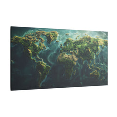 Leinwand: Weltkarte