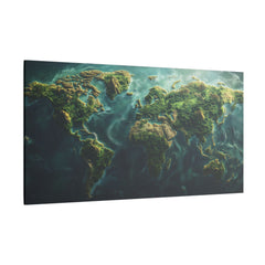 Leinwand: Weltkarte