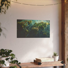 Leinwand: Weltkarte