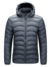 Casual warm hooded cotton coat