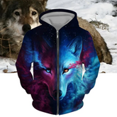 Sweater Fashion Trend Zip Hoodie 3D