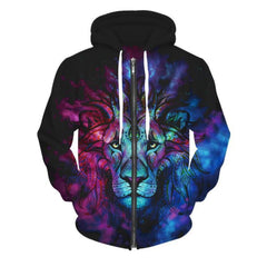 Sweater Fashion Trend Zip Hoodie 3D
