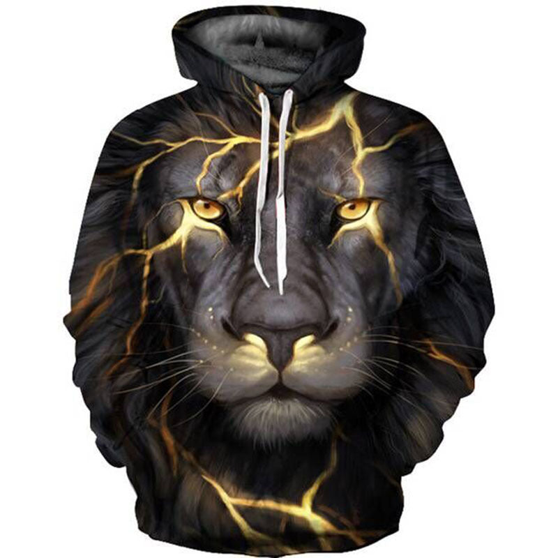 Kapuzenpullover mit 3D-Blitz-König der Löwen