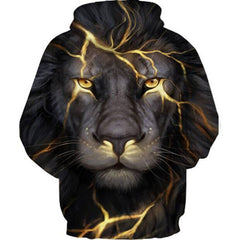 Kapuzenpullover mit 3D-Blitz-König der Löwen