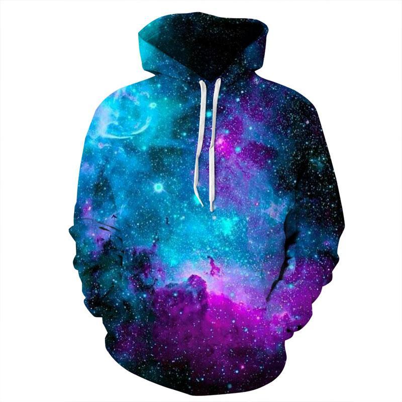 Blue and Pink Galaxy Hoodie