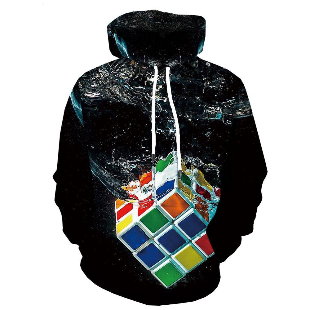 Long sleeve digital print Hoodie