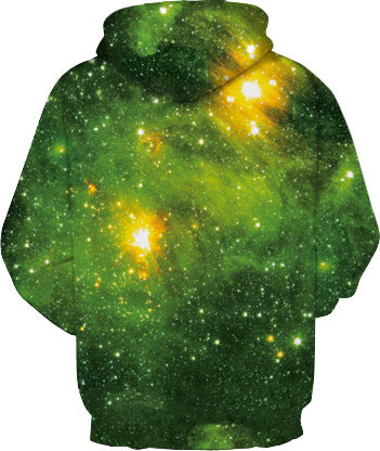 Grüner Galaxy-Hoodie