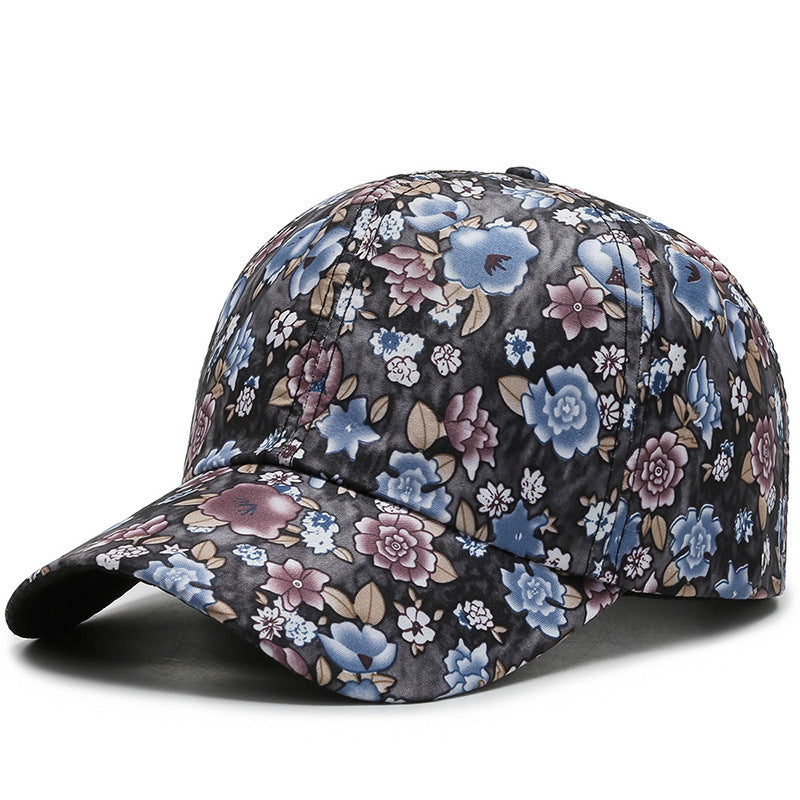 All-match Cotton Sunshade Small Floral Baseball Cap